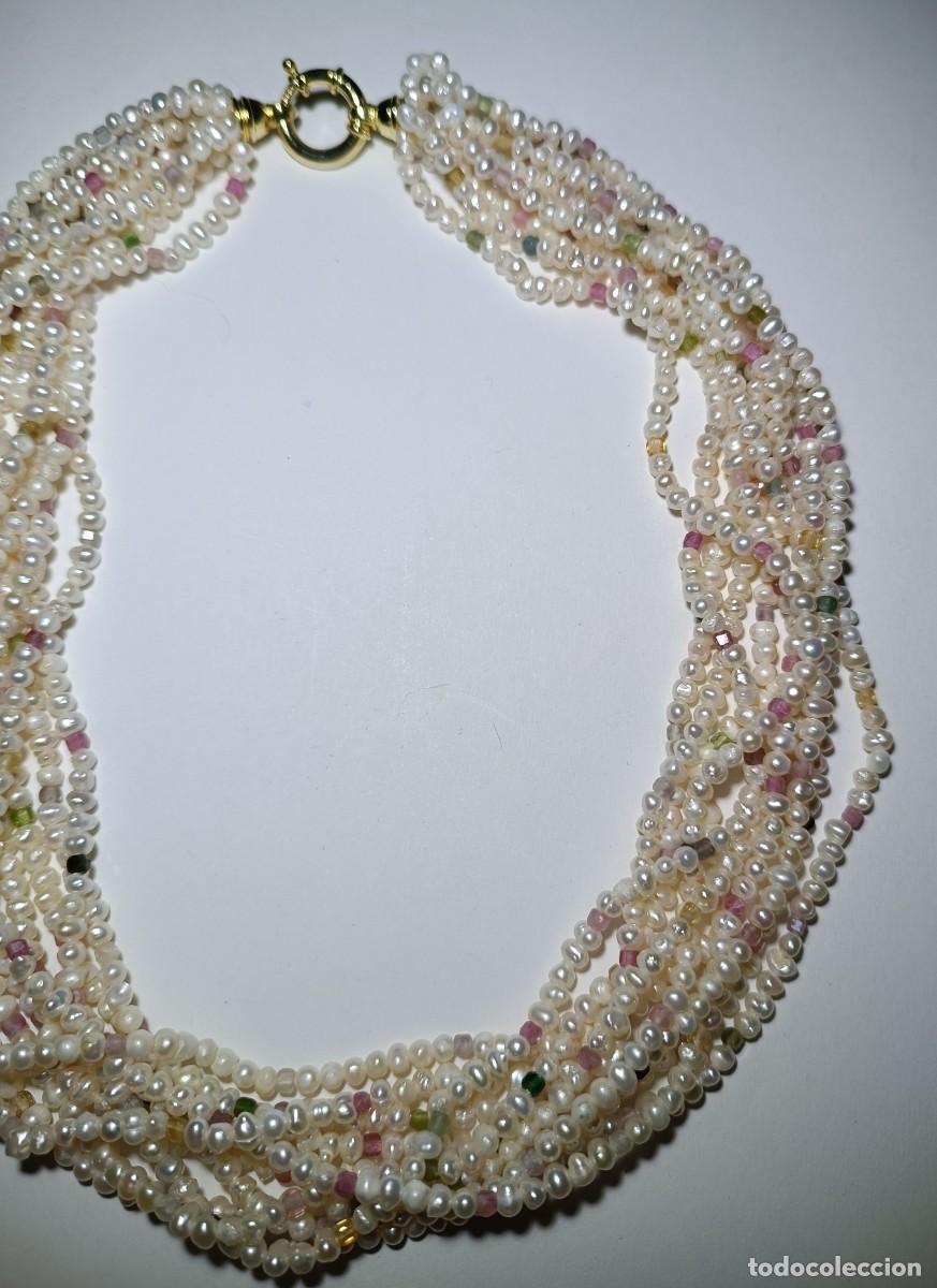 Joyeria: COLLAR DE PERLAS Y TURMALINAS - Foto 4