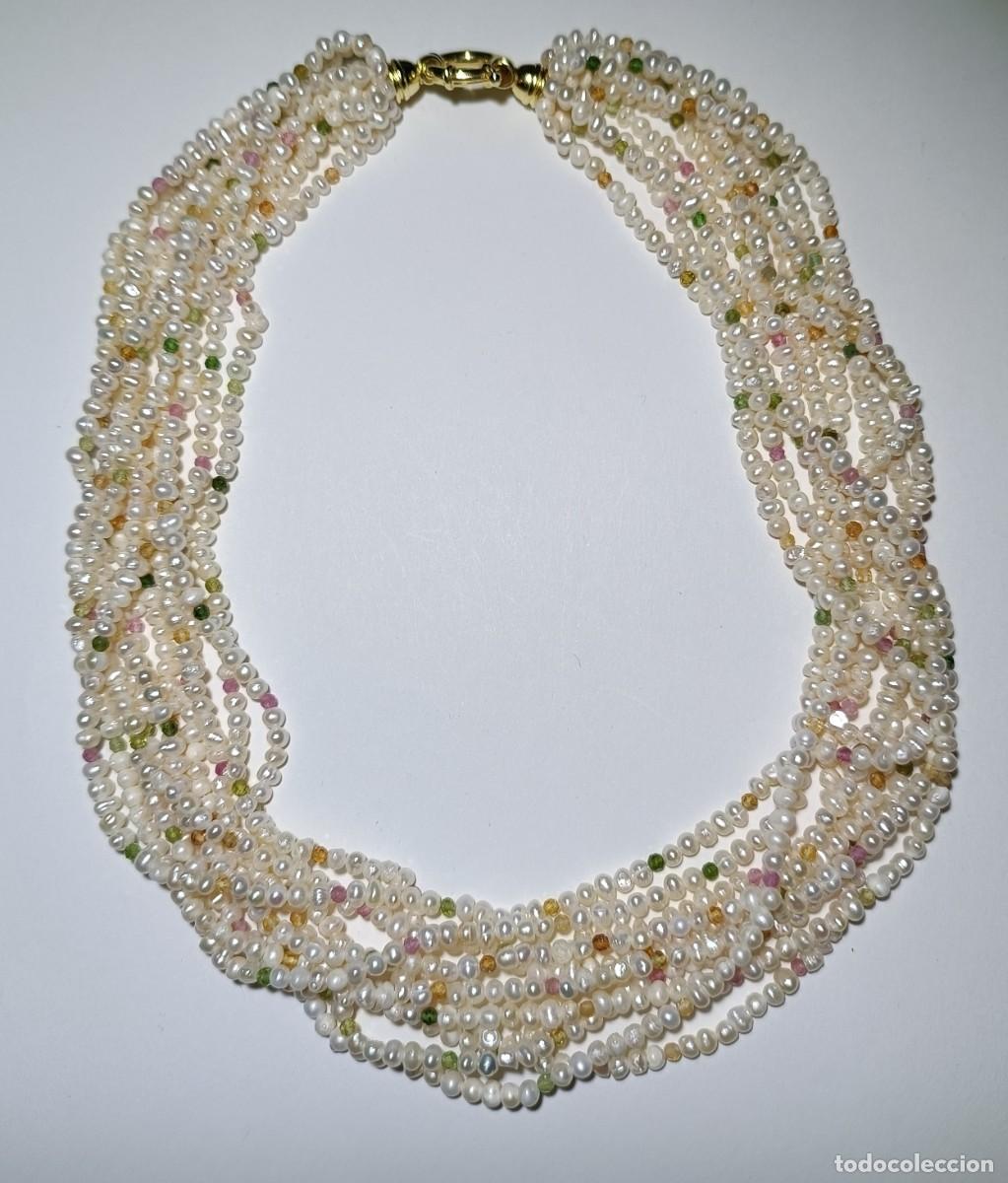 Joyeria: COLLAR DE PERLAS Y TURMALINAS - Foto 1