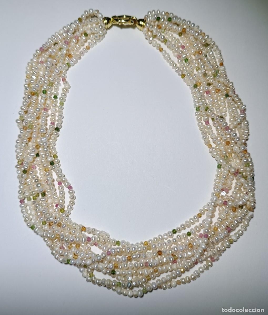 Joyeria: COLLAR DE PERLAS Y TURMALINAS - Foto 3