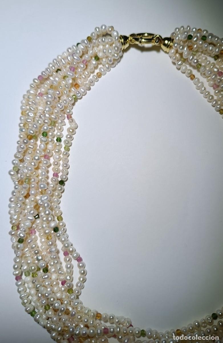 Joyeria: COLLAR DE PERLAS Y TURMALINAS - Foto 4