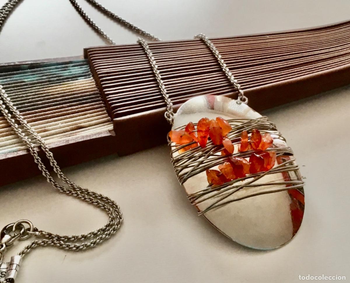 Joyeria: COLLAR CON CORNALINAS. PIEDRAS SEMIPRECIOSAS. VINTAGE - Foto 1