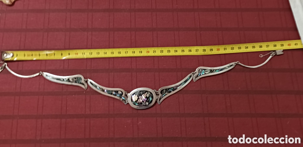 Joyeria: Collar y pendientes de plata y madre Perla - Foto 8