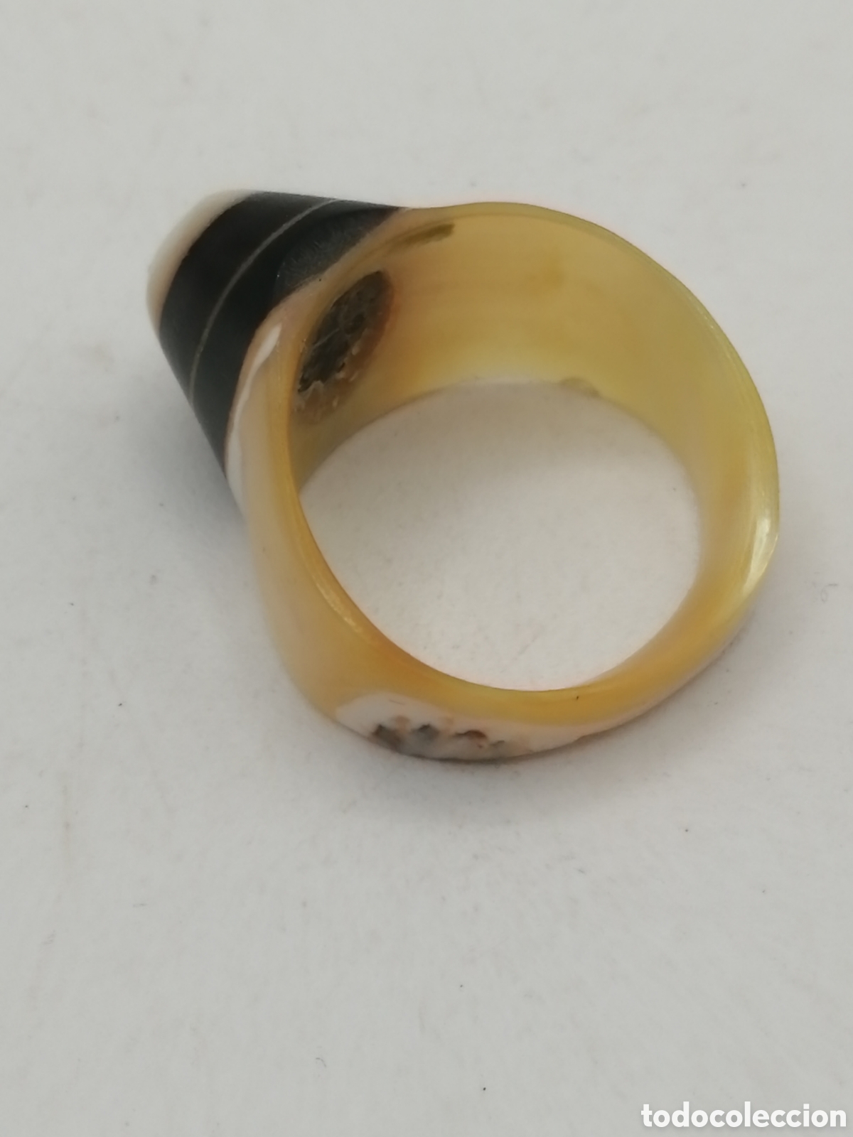 Joyeria: Antiguo anillo n&aacute;car y baquelita - Foto 5