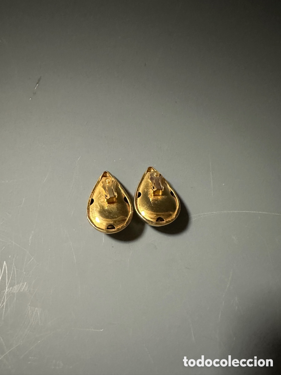 Joyeria: PENDIENTES DORADOS EN FORMA DE L&Aacute;GRIMAS - Foto 3
