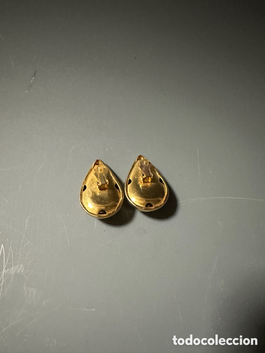 Joyeria: PENDIENTES DORADOS EN FORMA DE L&Aacute;GRIMAS - Foto 4