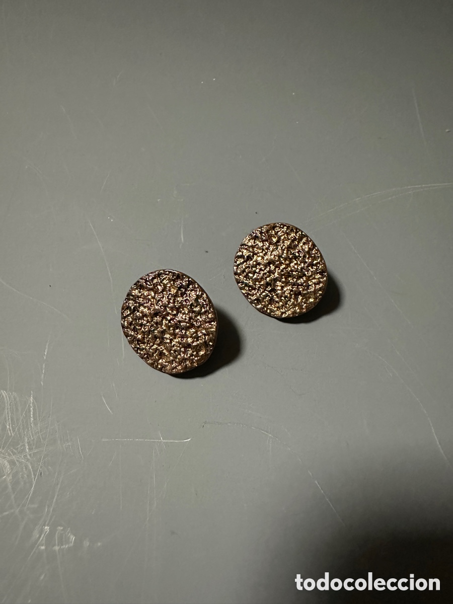 Joyeria: PENDIENTES DORADOS CON PATR&Oacute;N DE ARRUGA - Foto 1