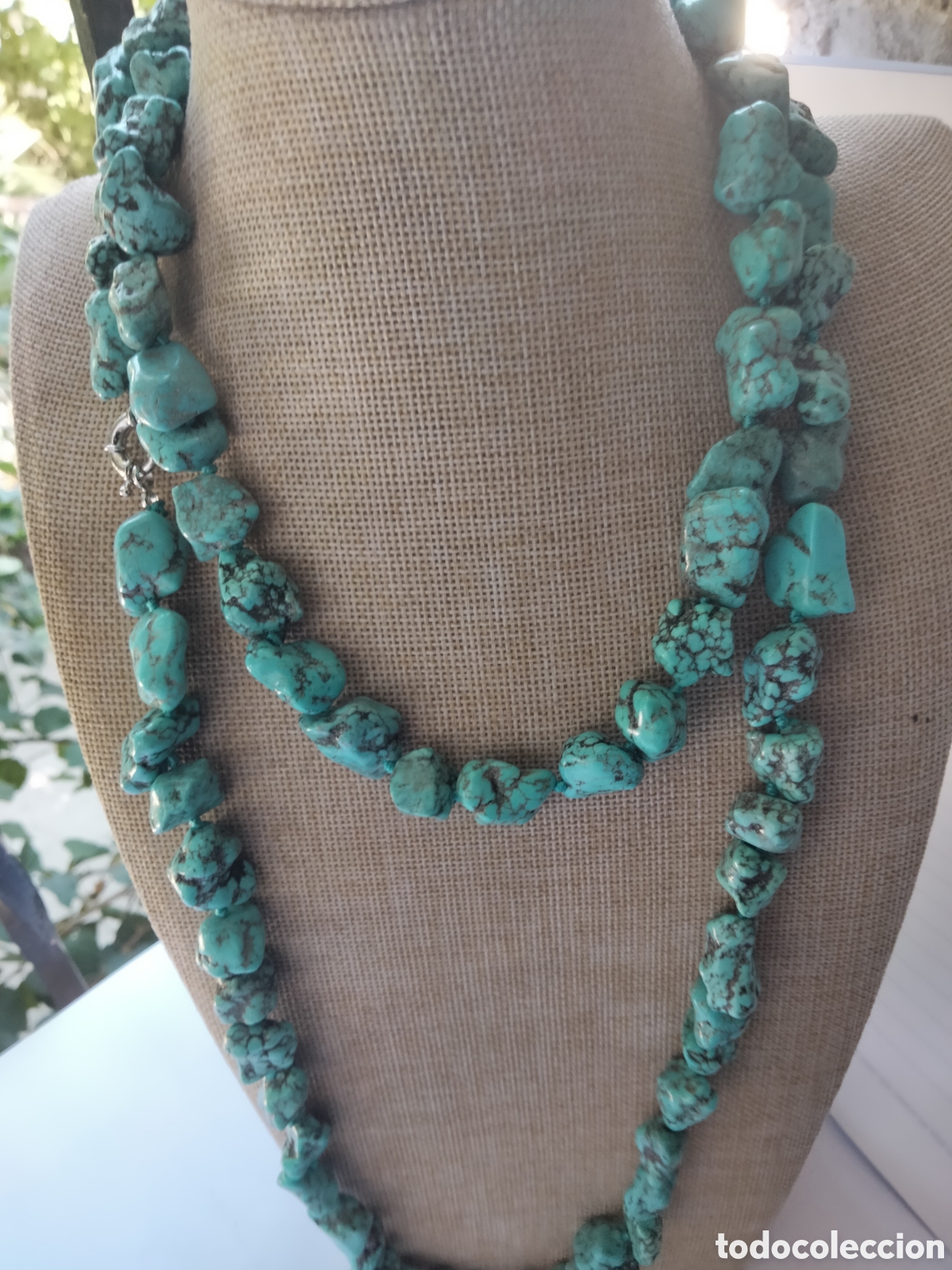 Joyeria: COLLAR TURQUESAS BARROCAS EXTRA LARGO 123 CM - Foto 1