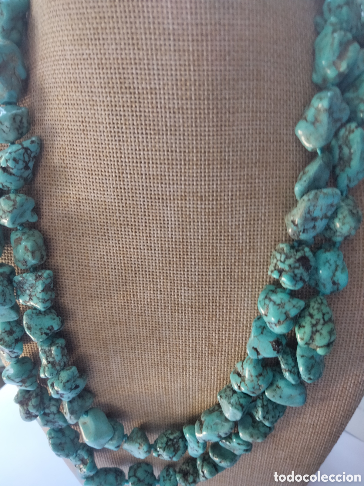 Joyeria: COLLAR TURQUESAS BARROCAS EXTRA LARGO 123 CM - Foto 6