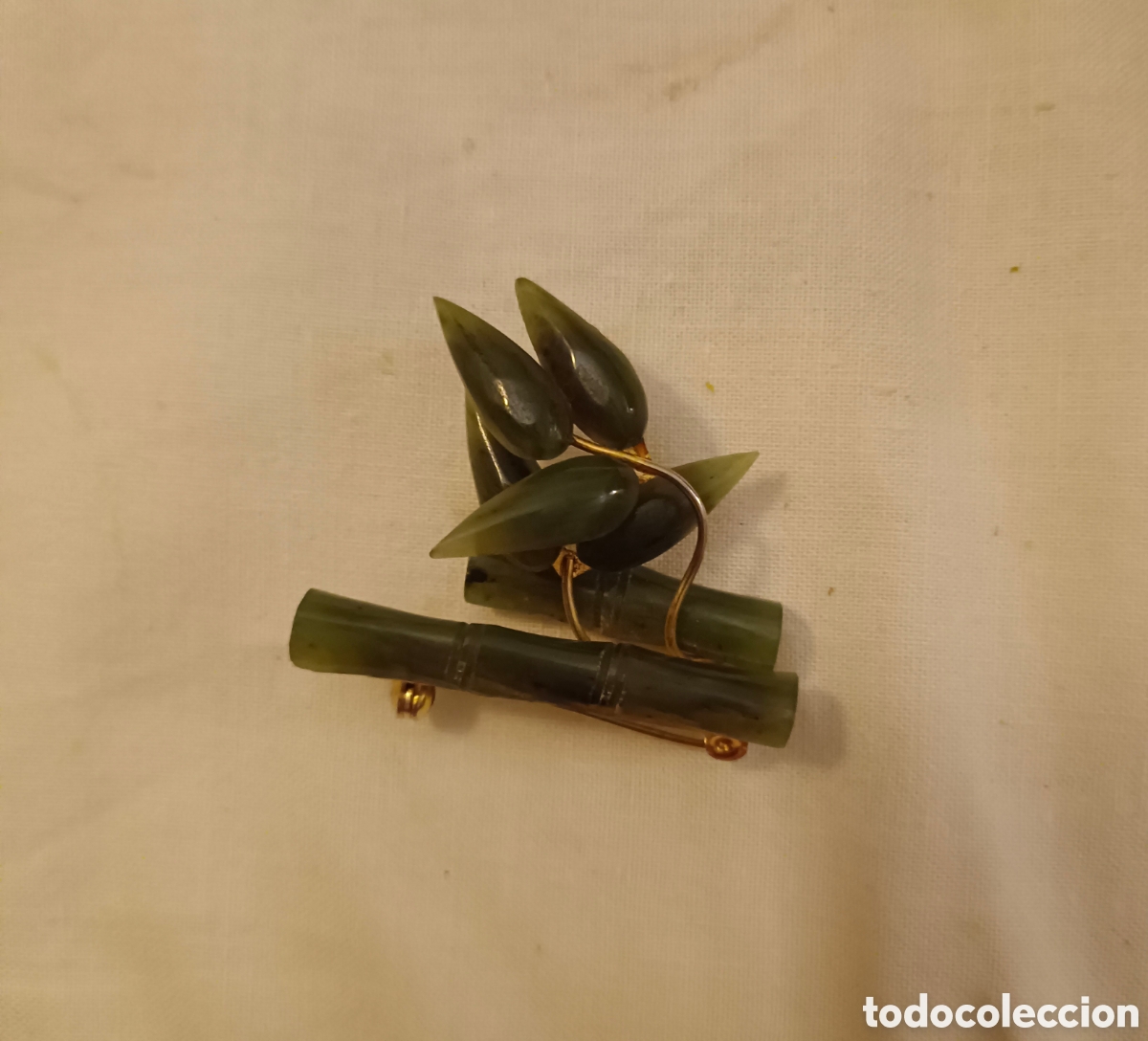 Joyeria: Broches de jade verde - Foto 3