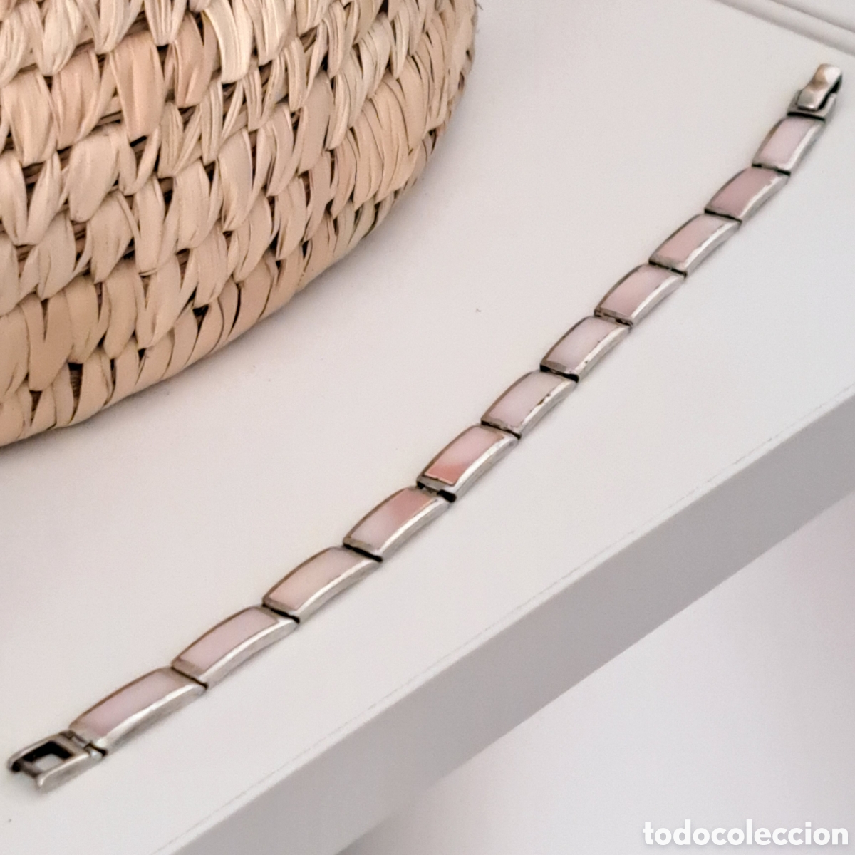 Joyeria: FANT&Aacute;STICA PULSERA DE PLATA Y NACAR. REF S1 C MI CAJ - Foto 3