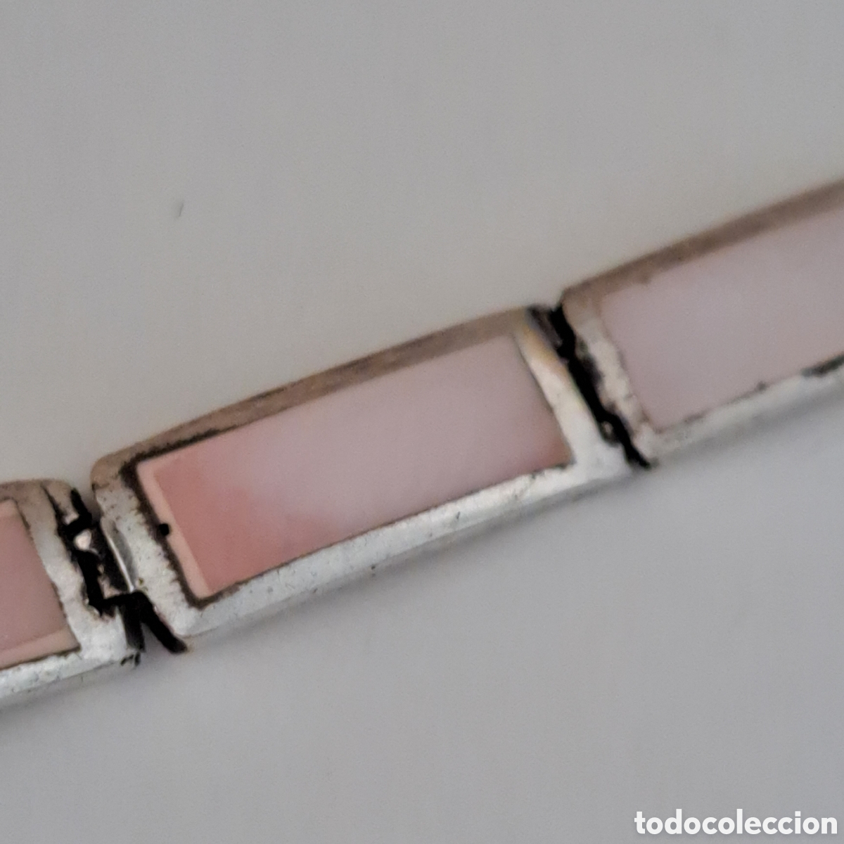 Joyeria: FANT&Aacute;STICA PULSERA DE PLATA Y NACAR. REF S1 C MI CAJ - Foto 8