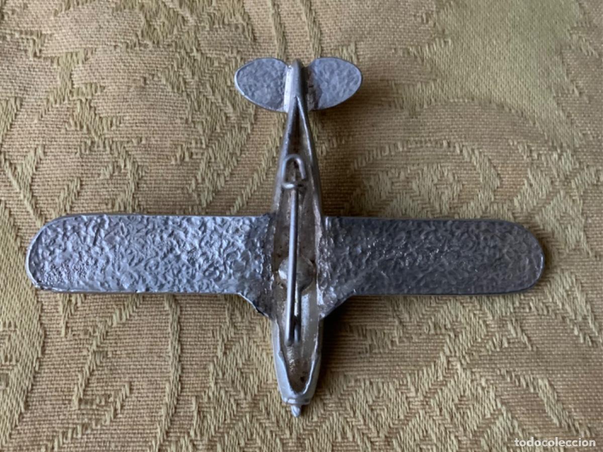 Joyeria: ANTIGUO BROCHE DE PLATA, AVION 7 cm - Foto 3