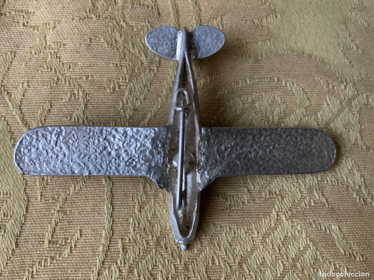 Joyeria: ANTIGUO BROCHE DE PLATA, AVION 7 cm - Foto 8