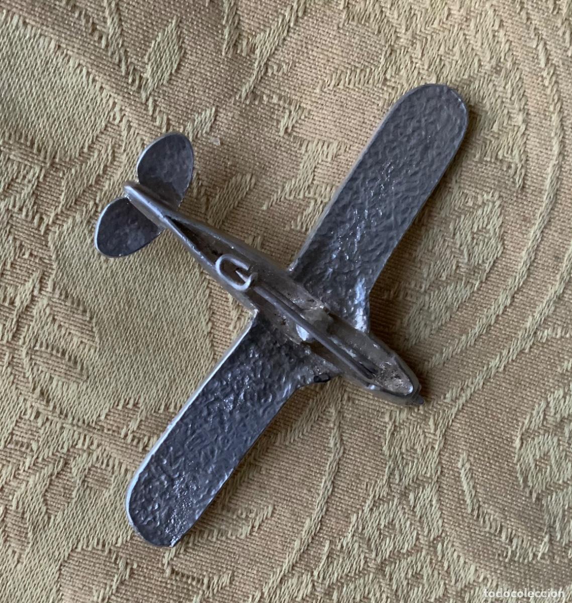 Joyeria: ANTIGUO BROCHE DE PLATA, AVION 7 cm - Foto 10