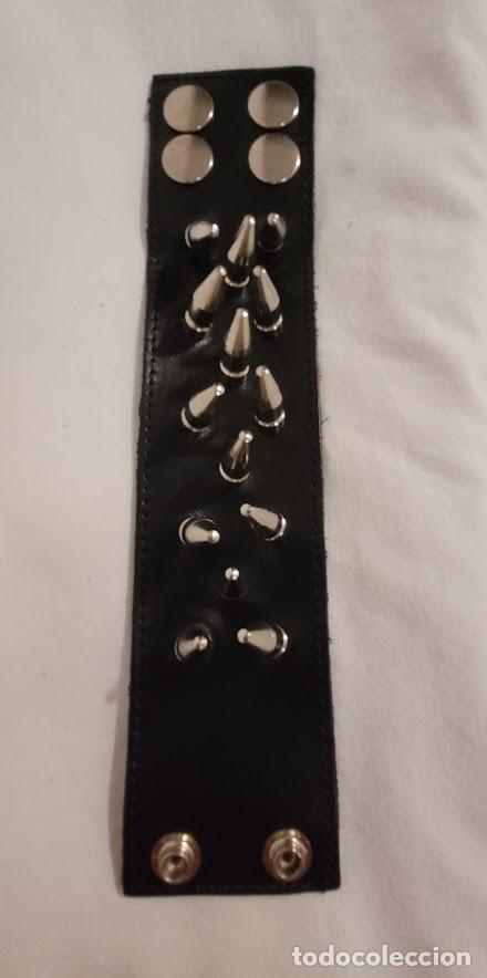 Joyeria: Pulsera Mu&ntilde;equera cuero negra - Foto 2