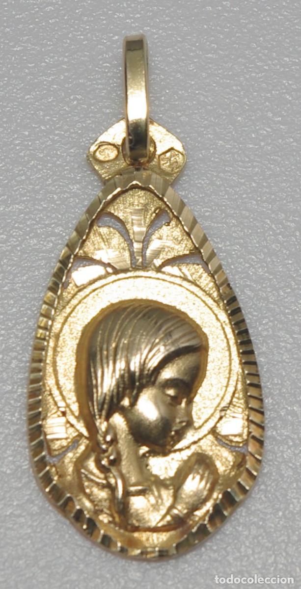 Joyeria: Medalla Virgen Oro de 18Kts. - Foto 2