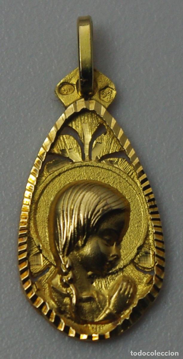 Joyeria: Medalla Virgen Oro de 18Kts. - Foto 3