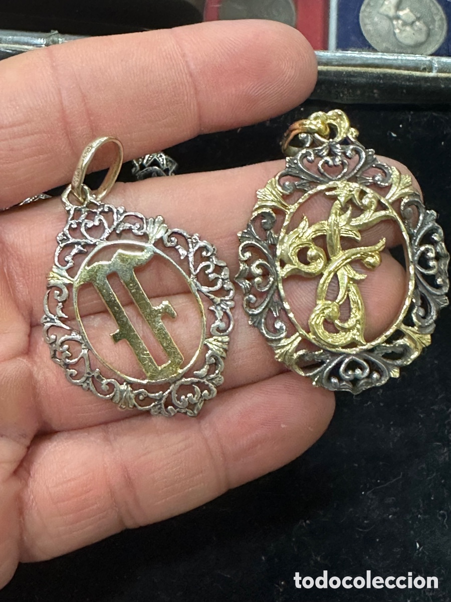 Joyeria: Lote de 2 colgantes de plata - Foto 1