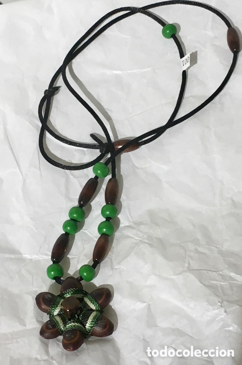 Joyeria: Collar. Semillas y madera. Mali. - Foto 1