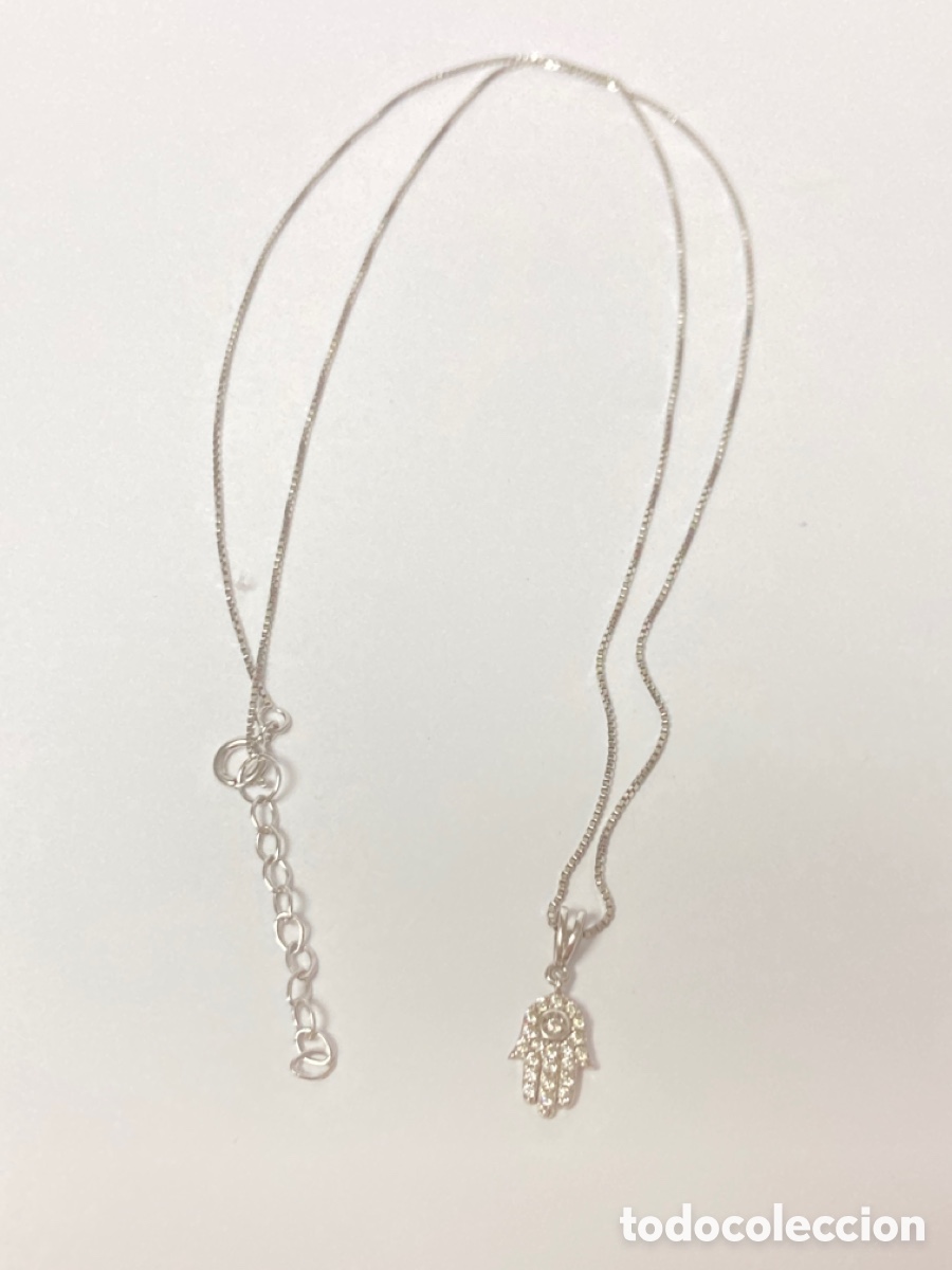 Joyeria: Gargantilla de plata con mano de Fatima / CC31 - Foto 3