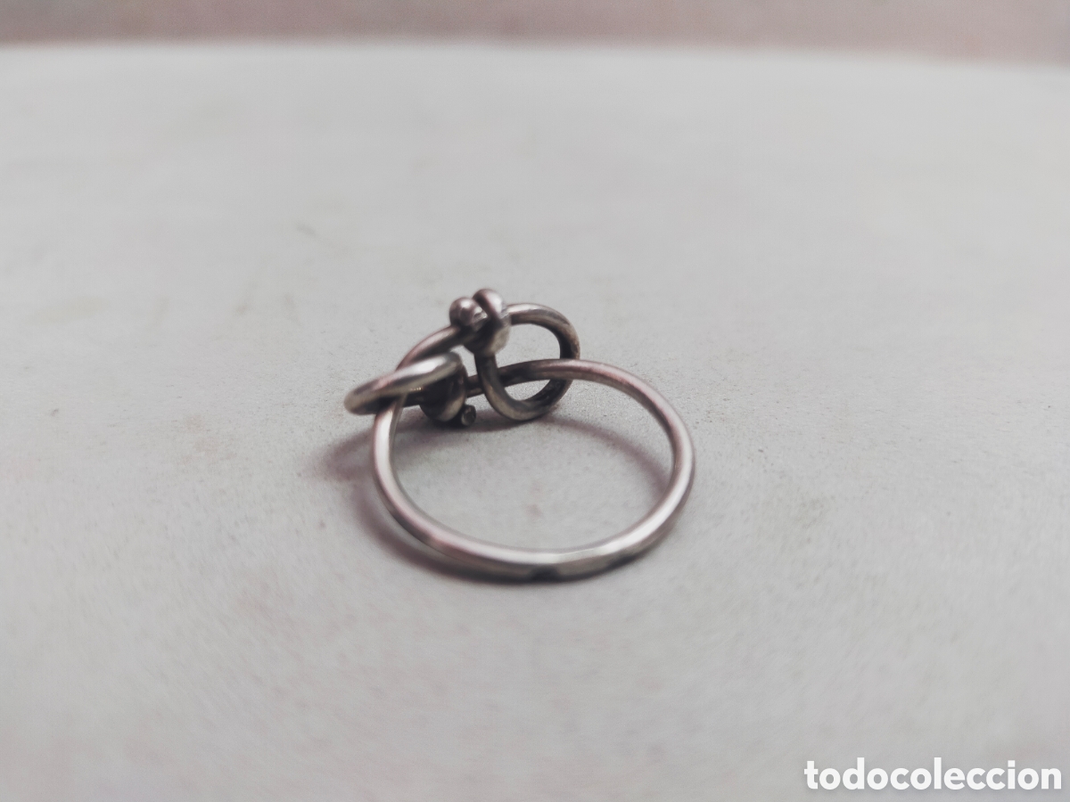 Joyeria: SORTIJA O ANILLO DE PLATA. FORMA DE NUDO. - Foto 4