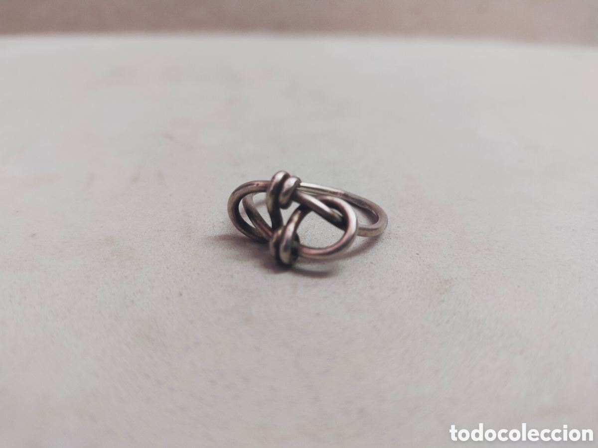 Joyeria: SORTIJA O ANILLO DE PLATA. FORMA DE NUDO. - Foto 6