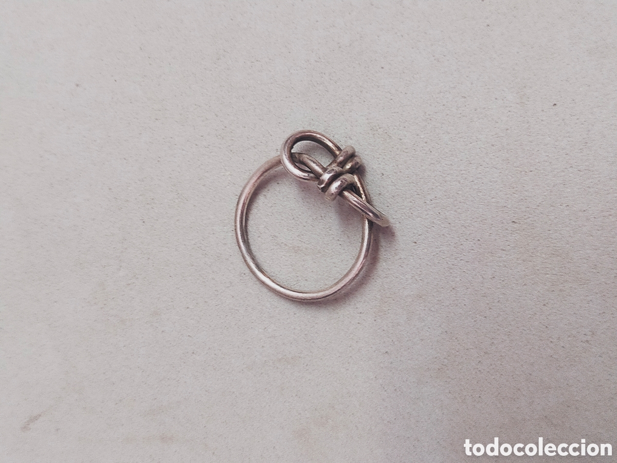 Joyeria: SORTIJA O ANILLO DE PLATA. FORMA DE NUDO. - Foto 7
