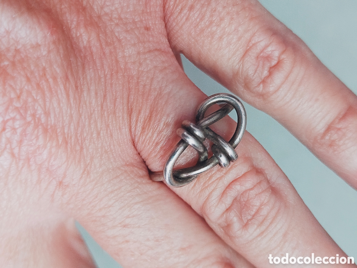 Joyeria: SORTIJA O ANILLO DE PLATA. FORMA DE NUDO. - Foto 8