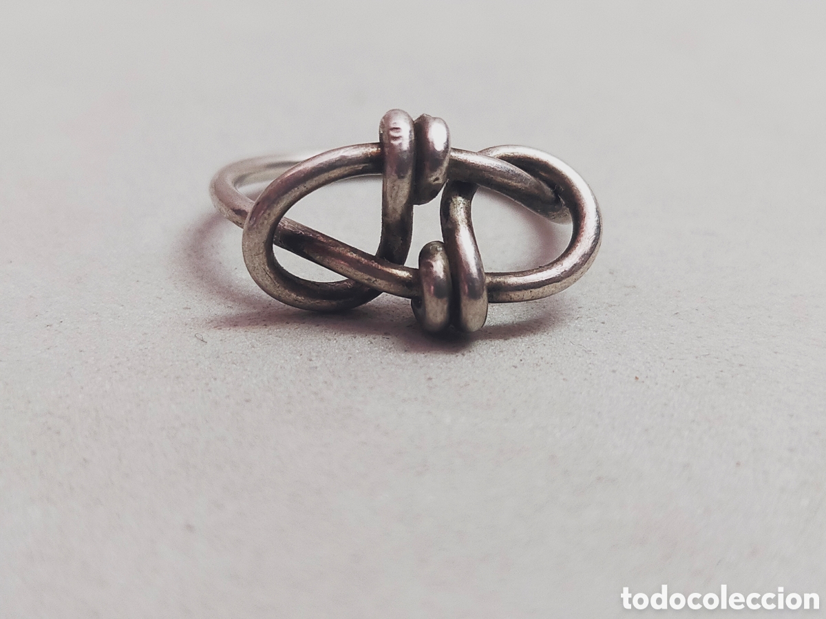 Joyeria: SORTIJA O ANILLO DE PLATA. FORMA DE NUDO. - Foto 11