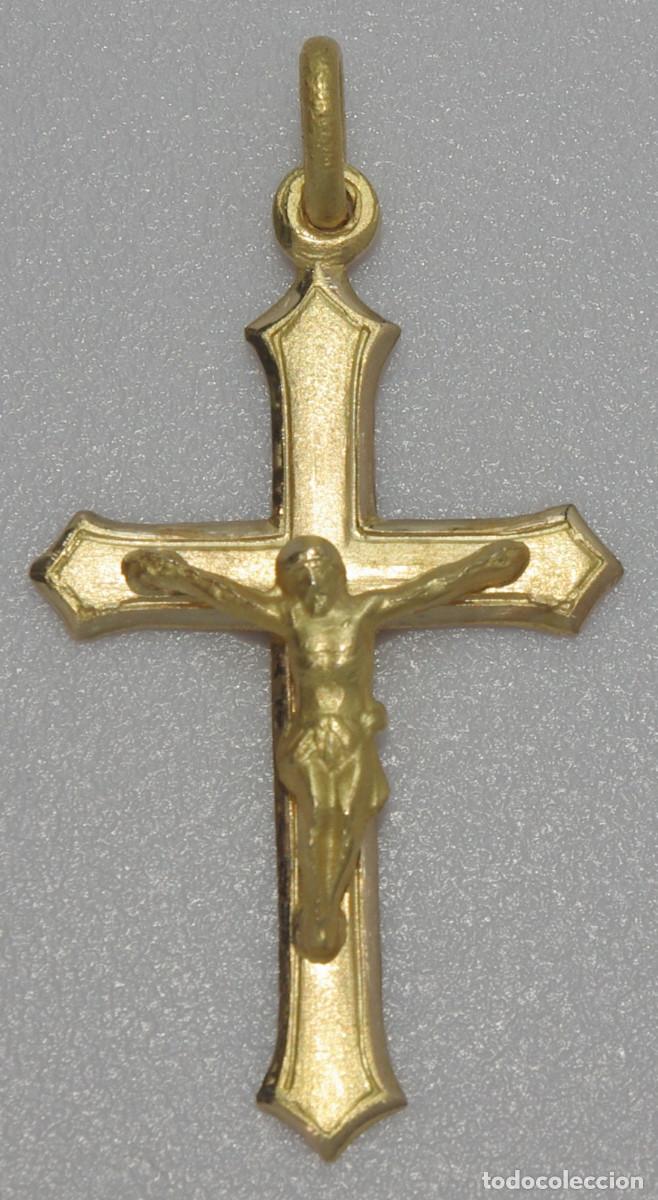 Joyeria: Cruz de Oro de 18 Kts. - Foto 2