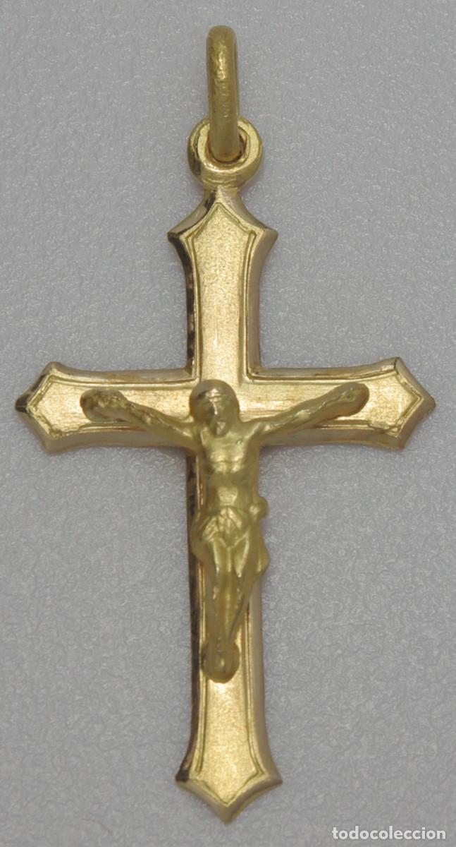 Joyeria: Cruz de Oro de 18 Kts. - Foto 3