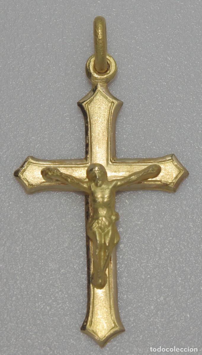 Joyeria: Cruz de Oro de 18 Kts. - Foto 4