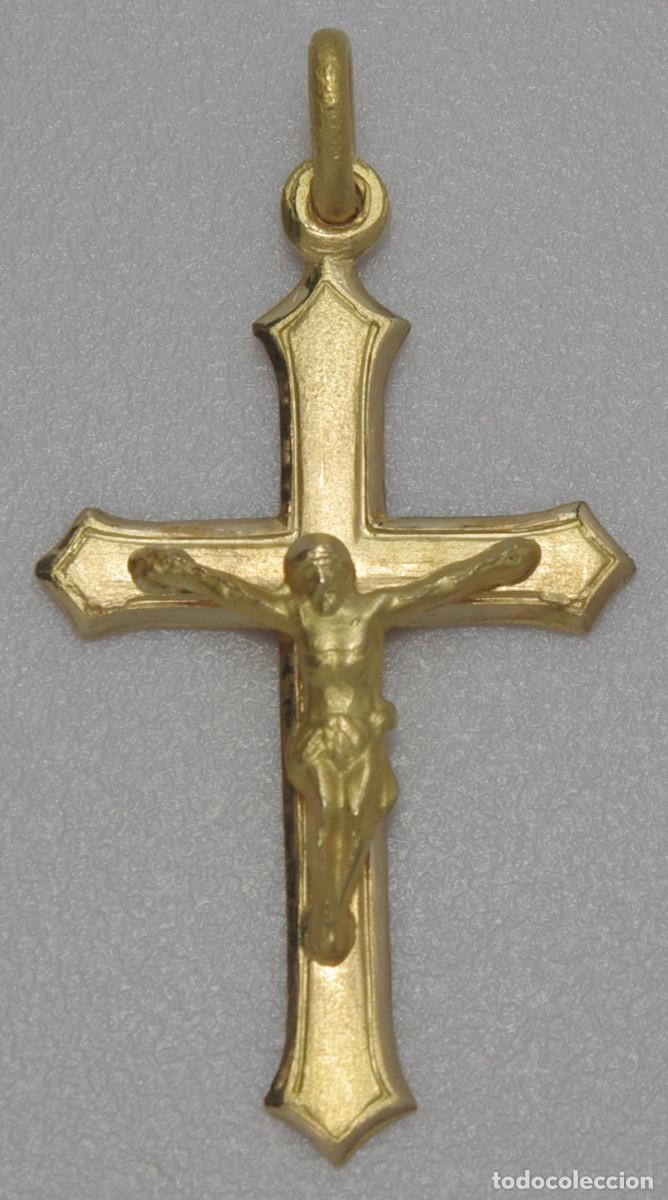 Joyeria: Cruz de Oro de 18 Kts. - Foto 1