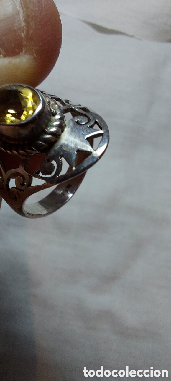 Joyeria: ANILLO DE PLATA CON PIEDRA AMARILLA - Foto 10