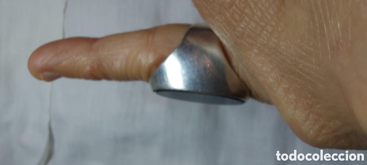 Joyeria: ANILLO DE PLATA CON PIEDRA NEGRA - Foto 3