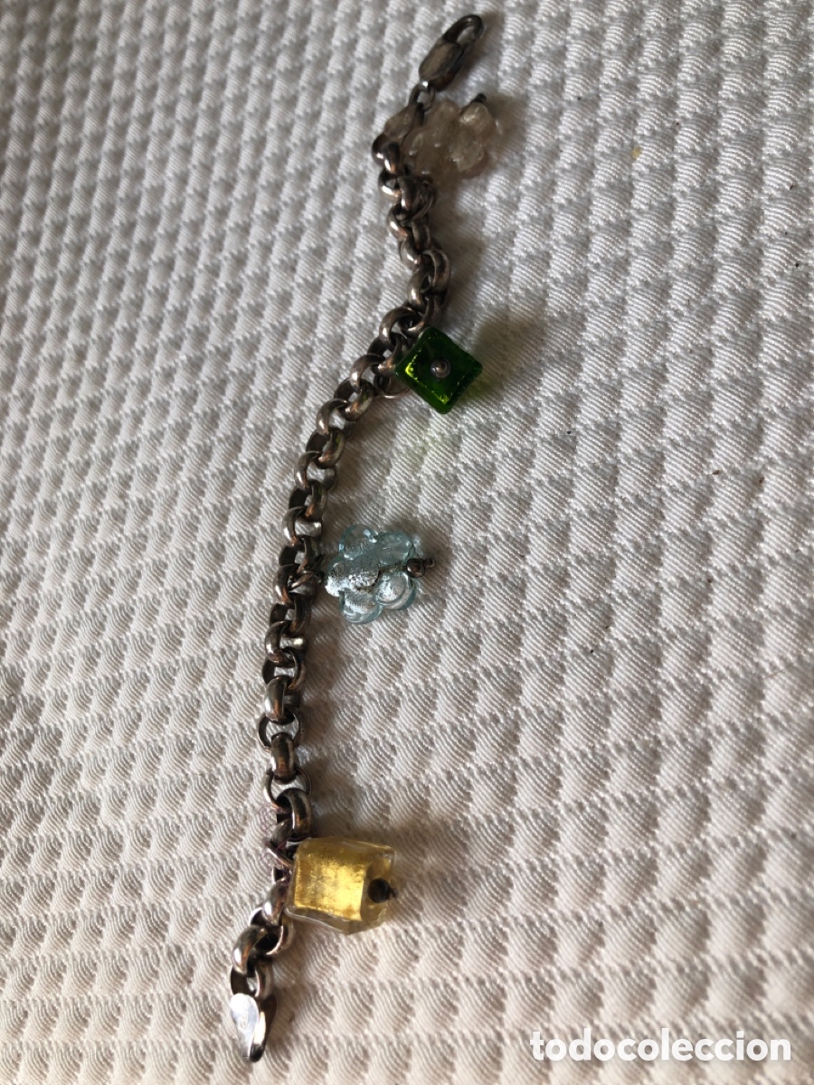 Joyeria: Pulsera de plata con adornos - Foto 2