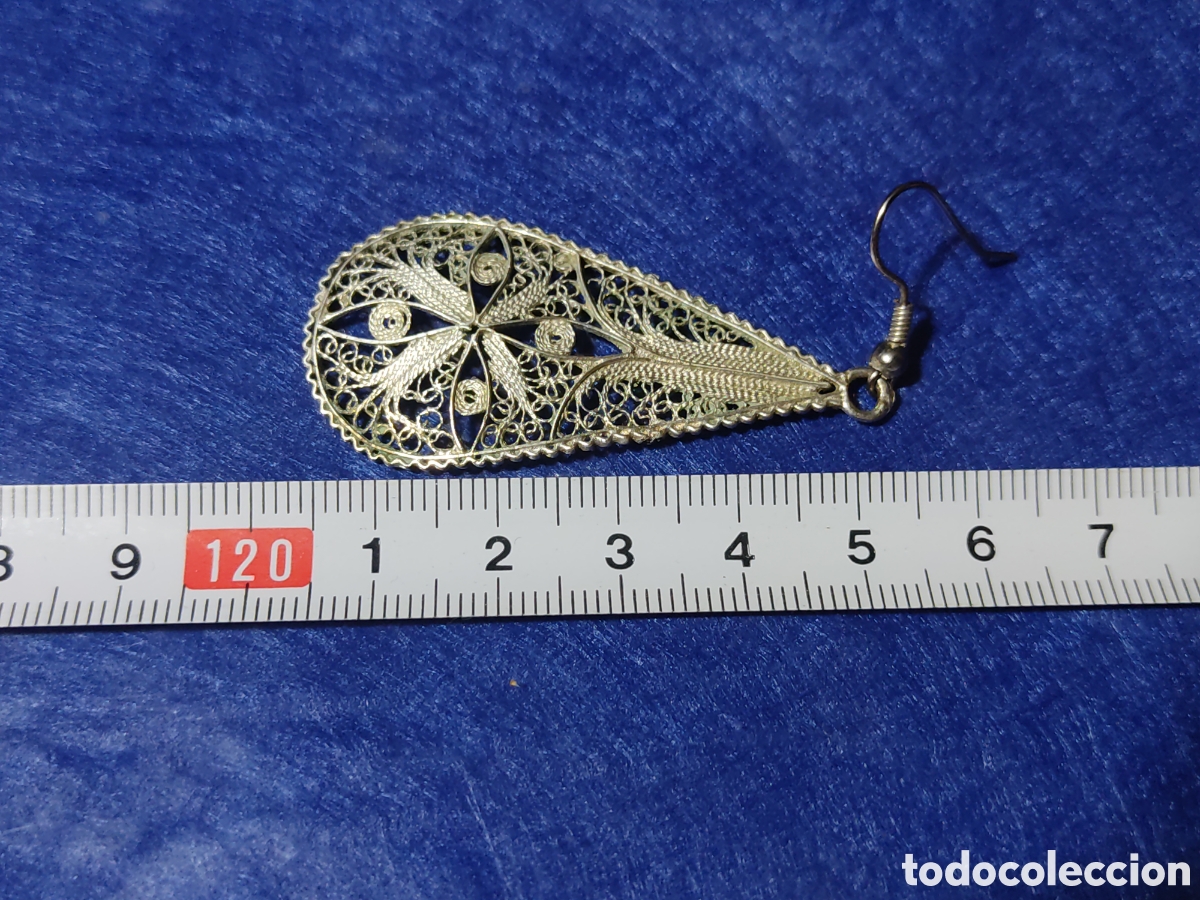 Joyeria: Pendientes largos calados filigrana. - Foto 3