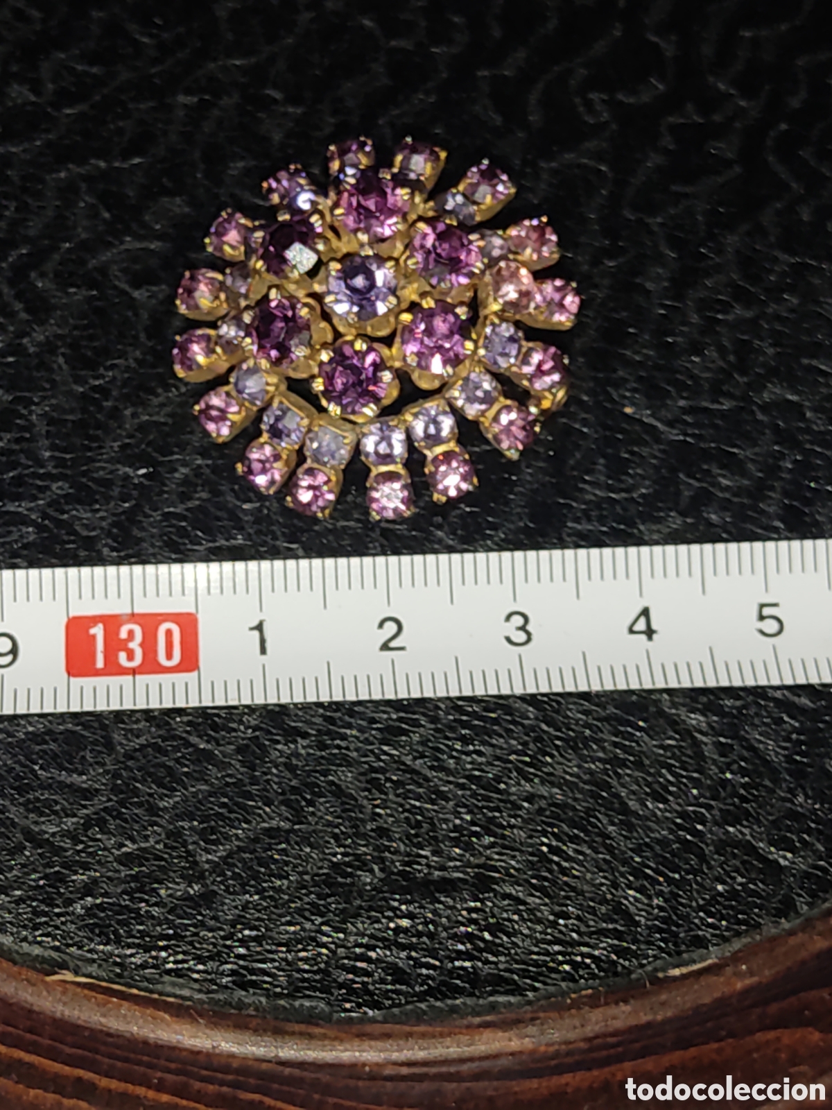 Joyeria: Broche de cristales.A&ntilde;os 60-70. - Foto 2