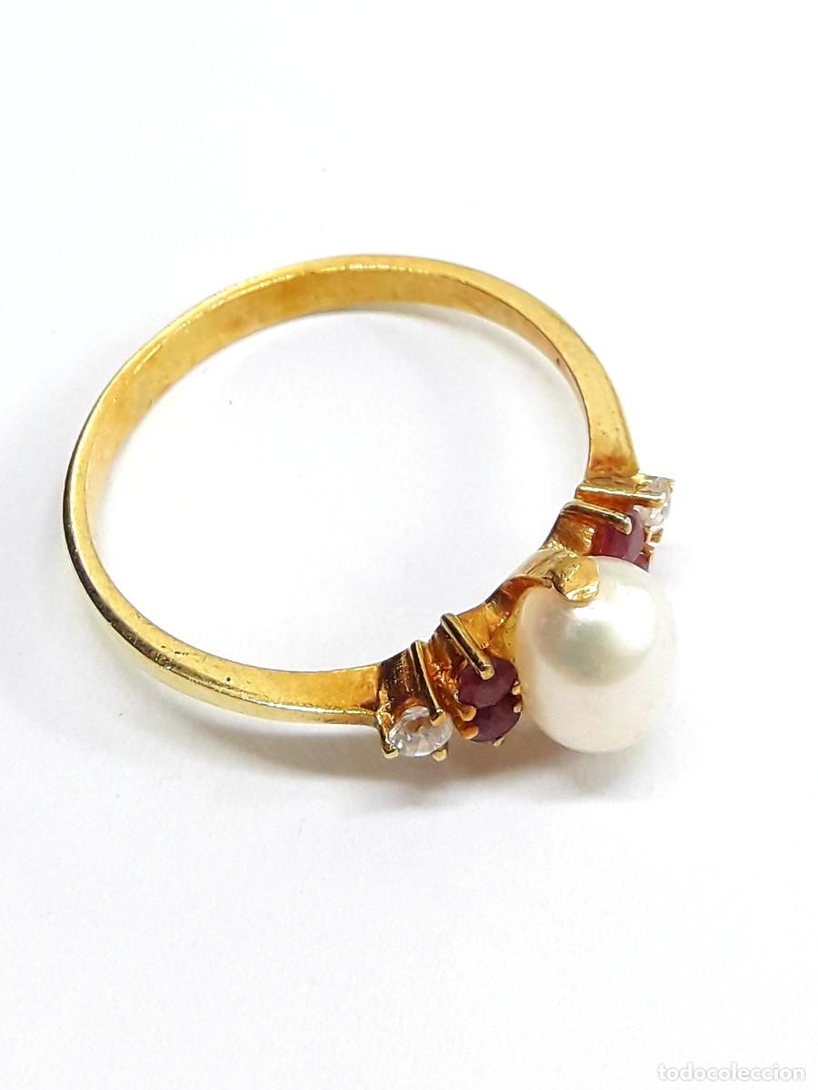 Joyeria: BELLA SORTIJA DE ORO Y PERLA BARROCA NUEVA A ESTRENAR - Foto 11