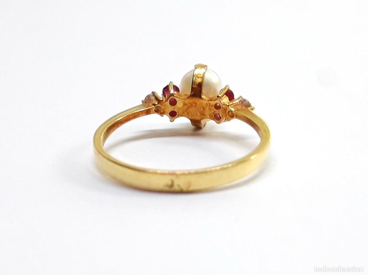 Joyeria: BELLA SORTIJA DE ORO Y PERLA BARROCA NUEVA A ESTRENAR - Foto 13