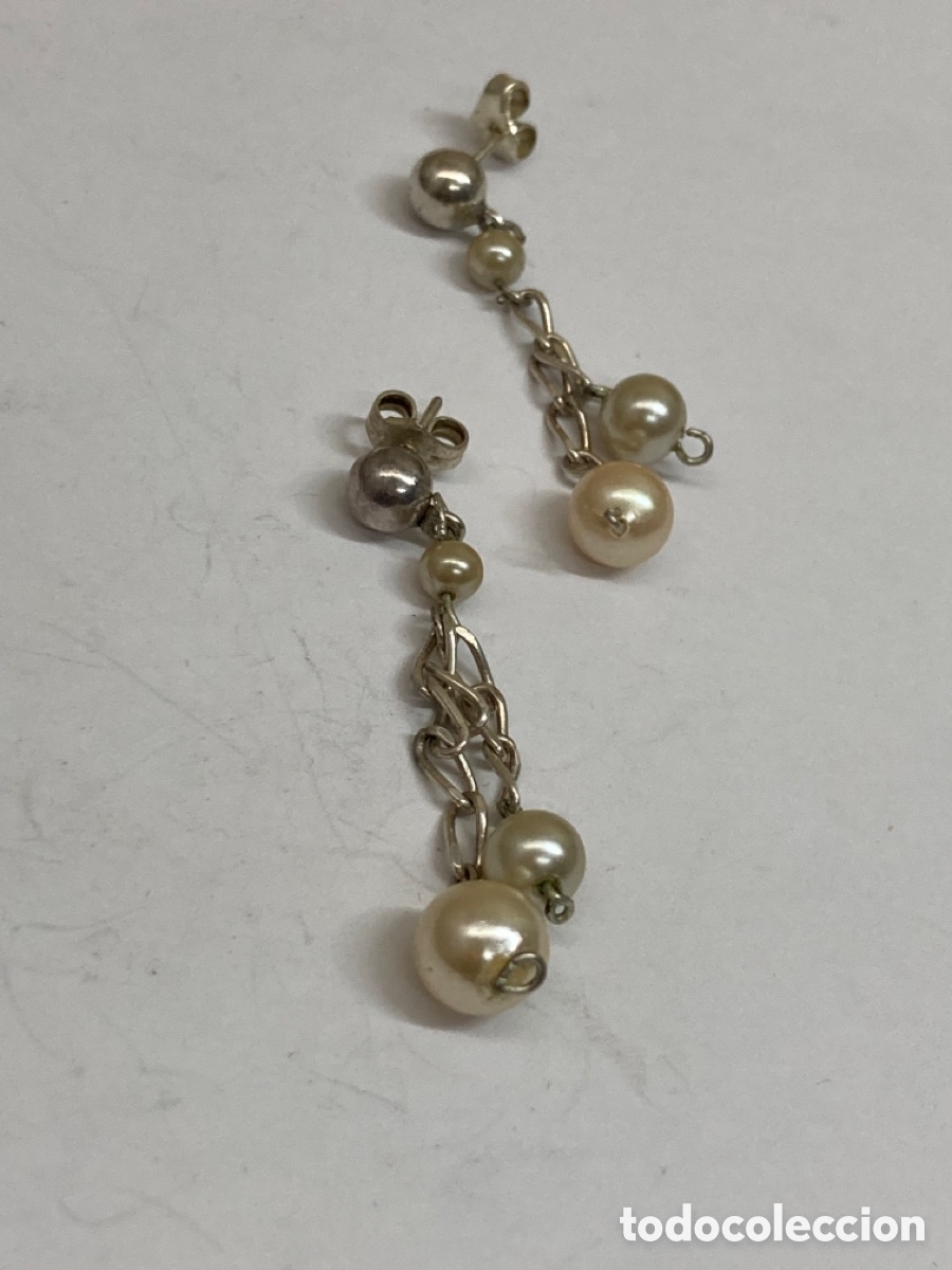 Gioielleria: Pendientes de plata y perlas P63