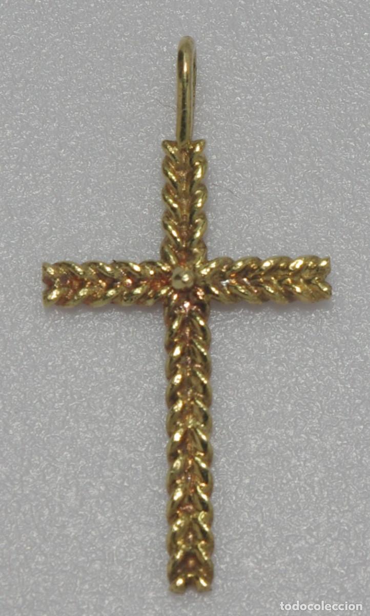 Joyeria: Cruz de ORO de 750 mil&eacute;simas. - Foto 3