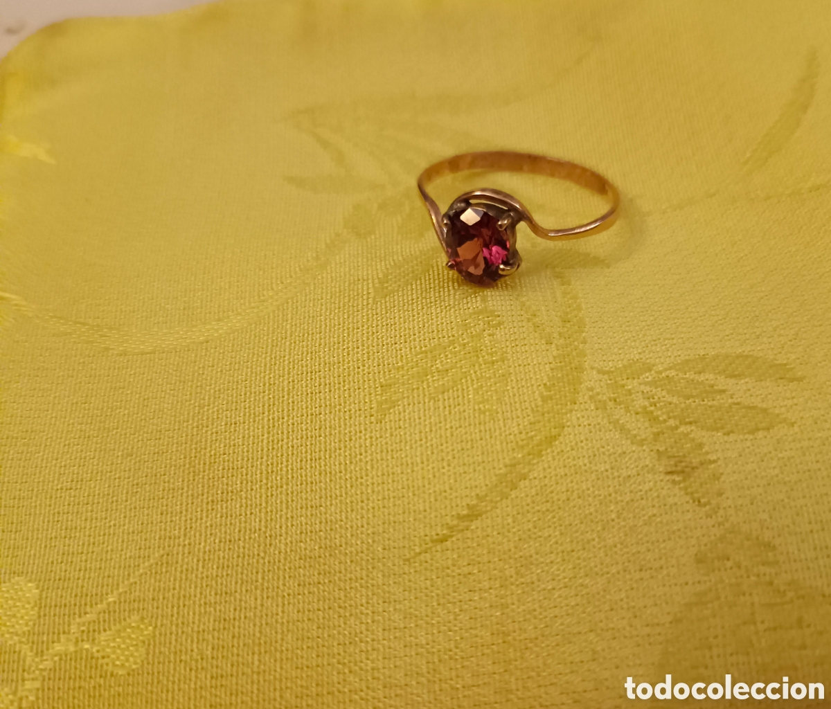 Joyeria: Anillo oro con granate - Foto 2