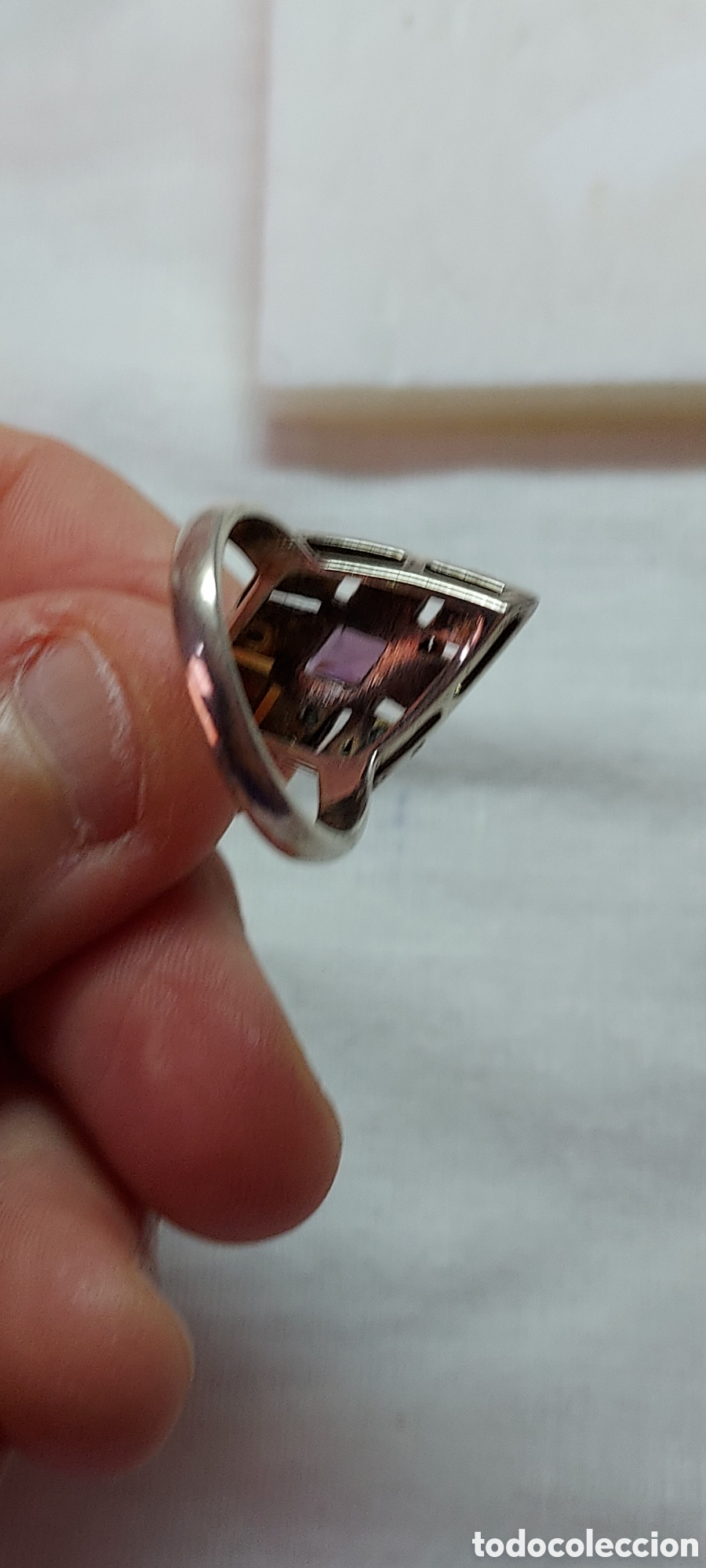 Joyeria: ANILLO DE PLATA Y CRISTAL MORADO - Foto 8