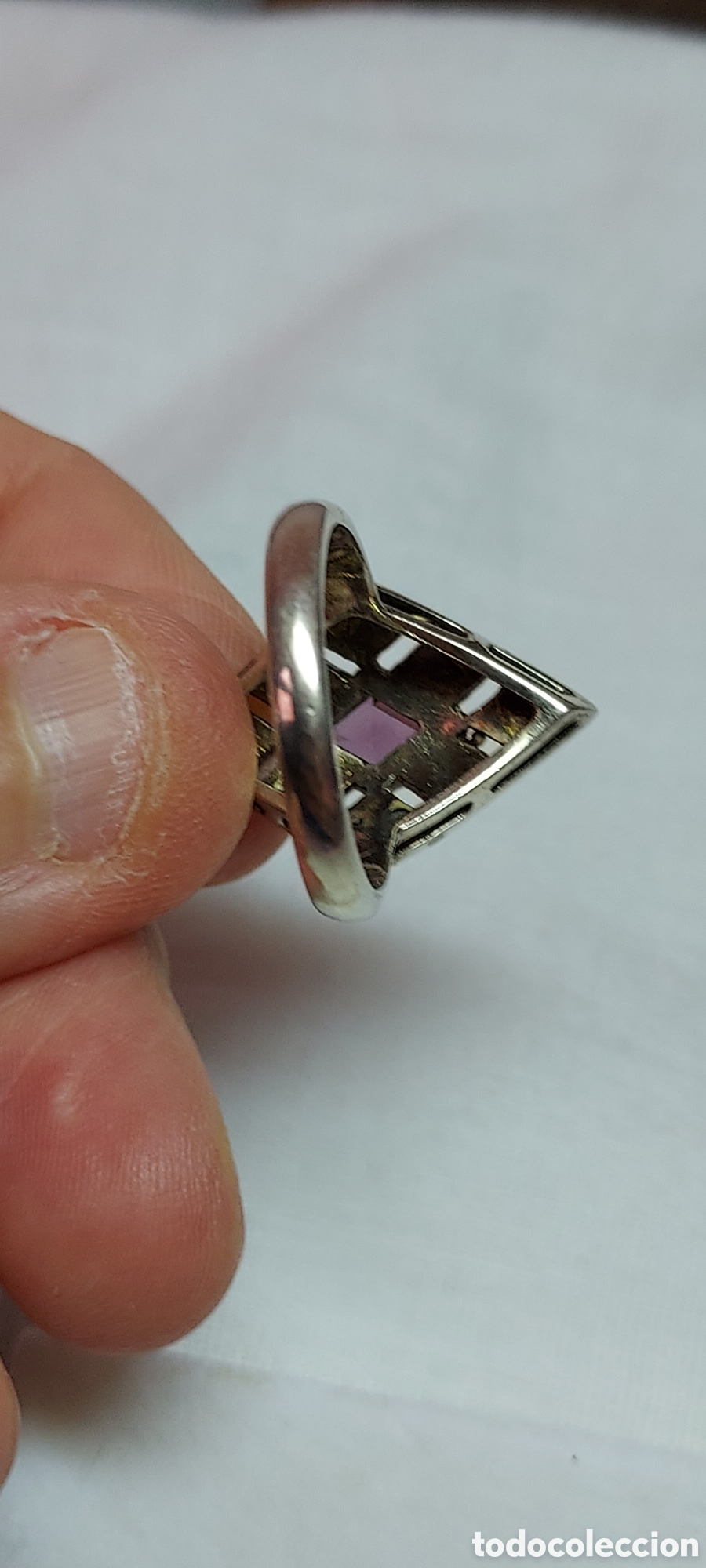 Joyeria: ANILLO DE PLATA Y CRISTAL MORADO - Foto 9