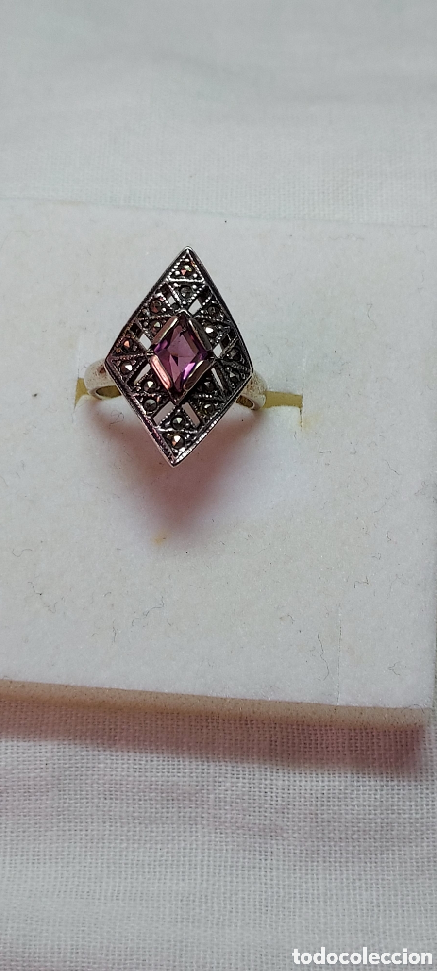 Joyeria: ANILLO DE PLATA Y CRISTAL MORADO - Foto 1