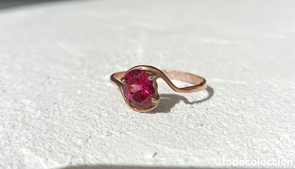 Joyeria: Anillo oro con granate - Foto 4