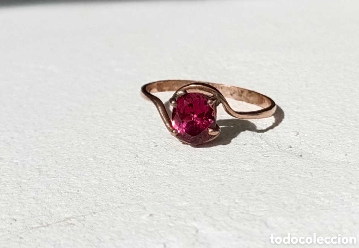 Joyeria: Anillo oro con granate - Foto 7