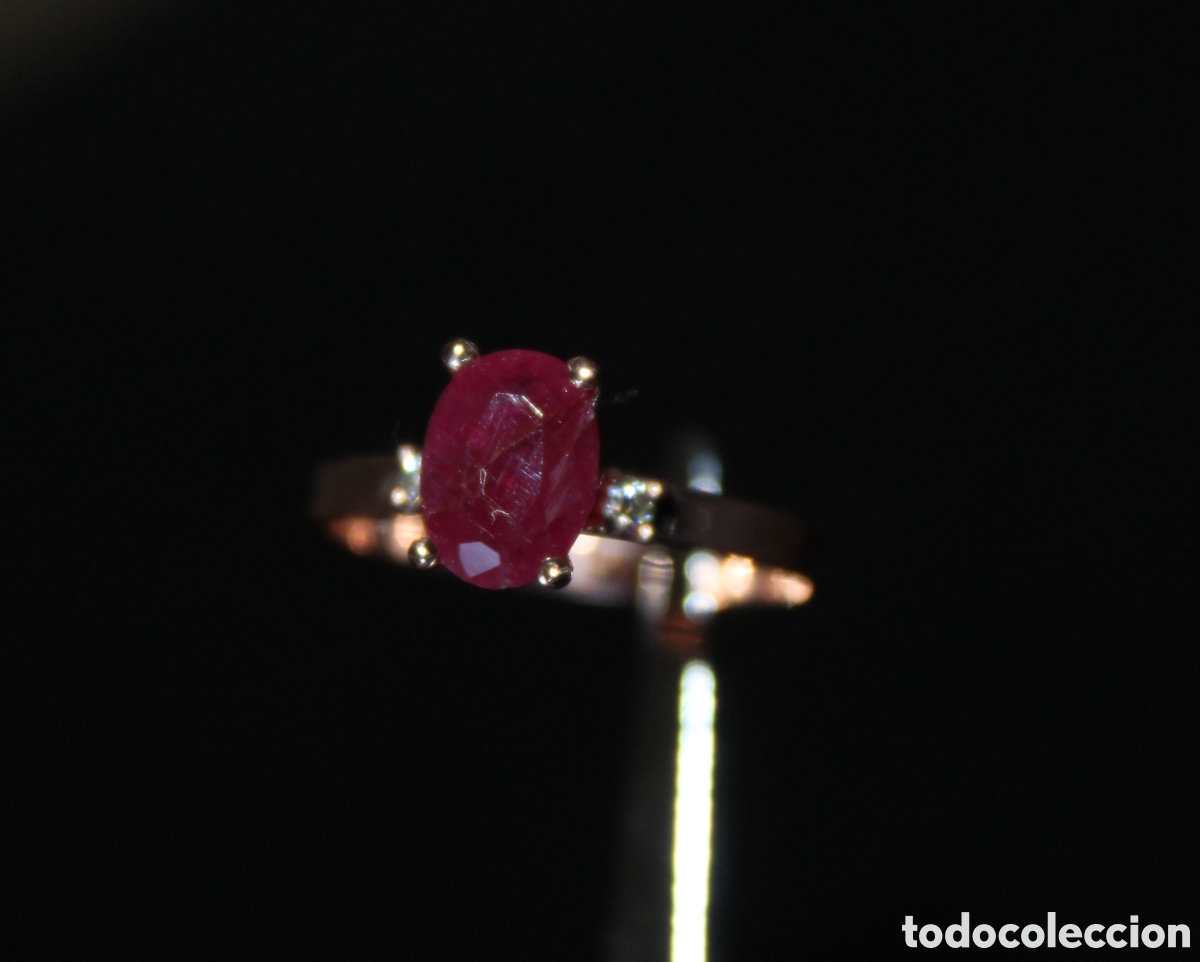 Joyeria: Rub&iacute; y diamantes certificado IGI. - Foto 6