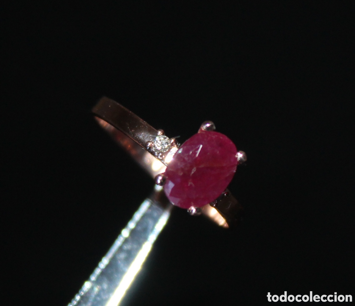 Joyeria: Rub&iacute; y diamantes certificado IGI. - Foto 1